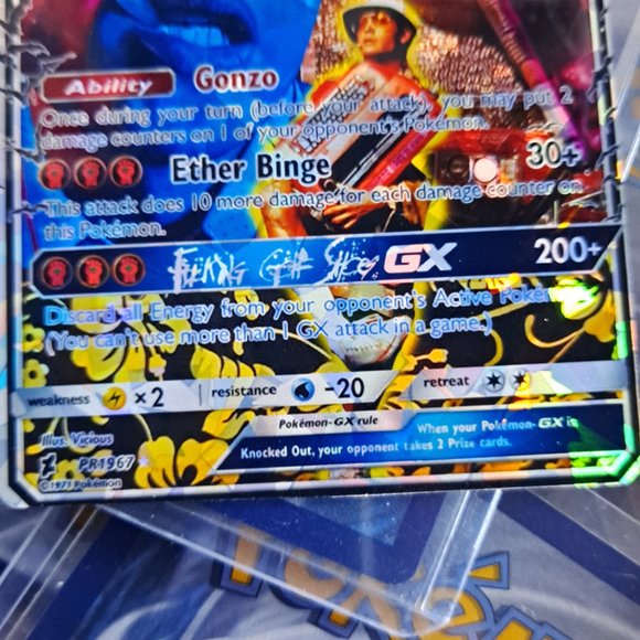 Hunter S. Thompson Pokemon Card - Fear And Loathing In Las Vegas - Picture 3 of 4